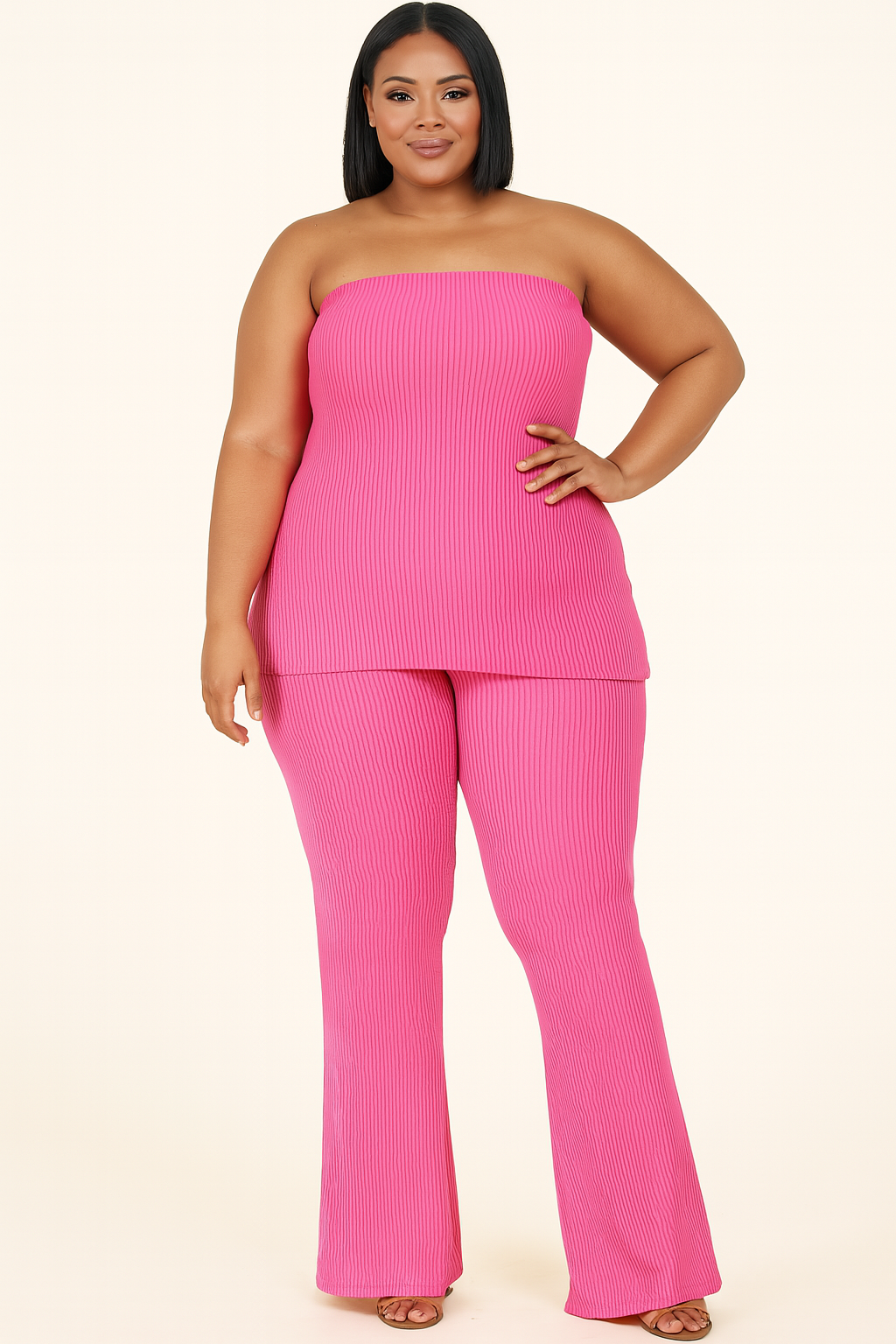 “Bold &amp; Beautiful Ribbed Tube Top Set”