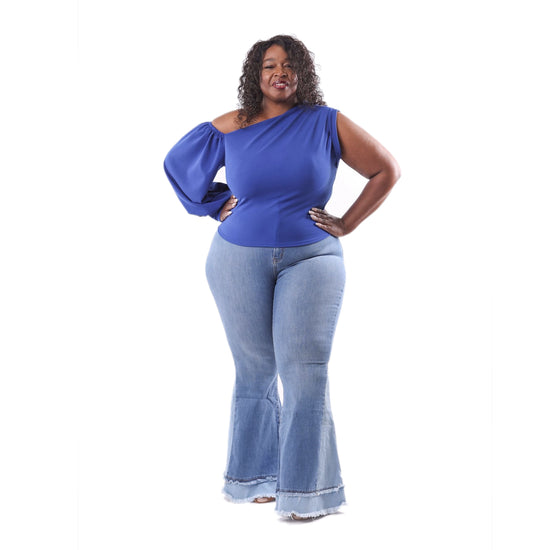 Plus Size Bell Bottom Jeans