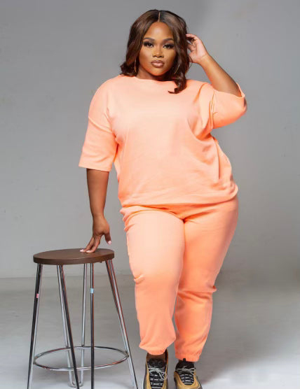 Plus Size Flavor 2pc Pants Set