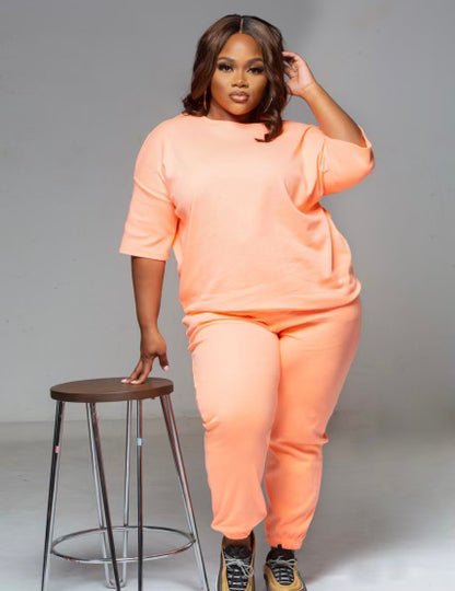 Plus Size Flavor 2pc Pants Set
